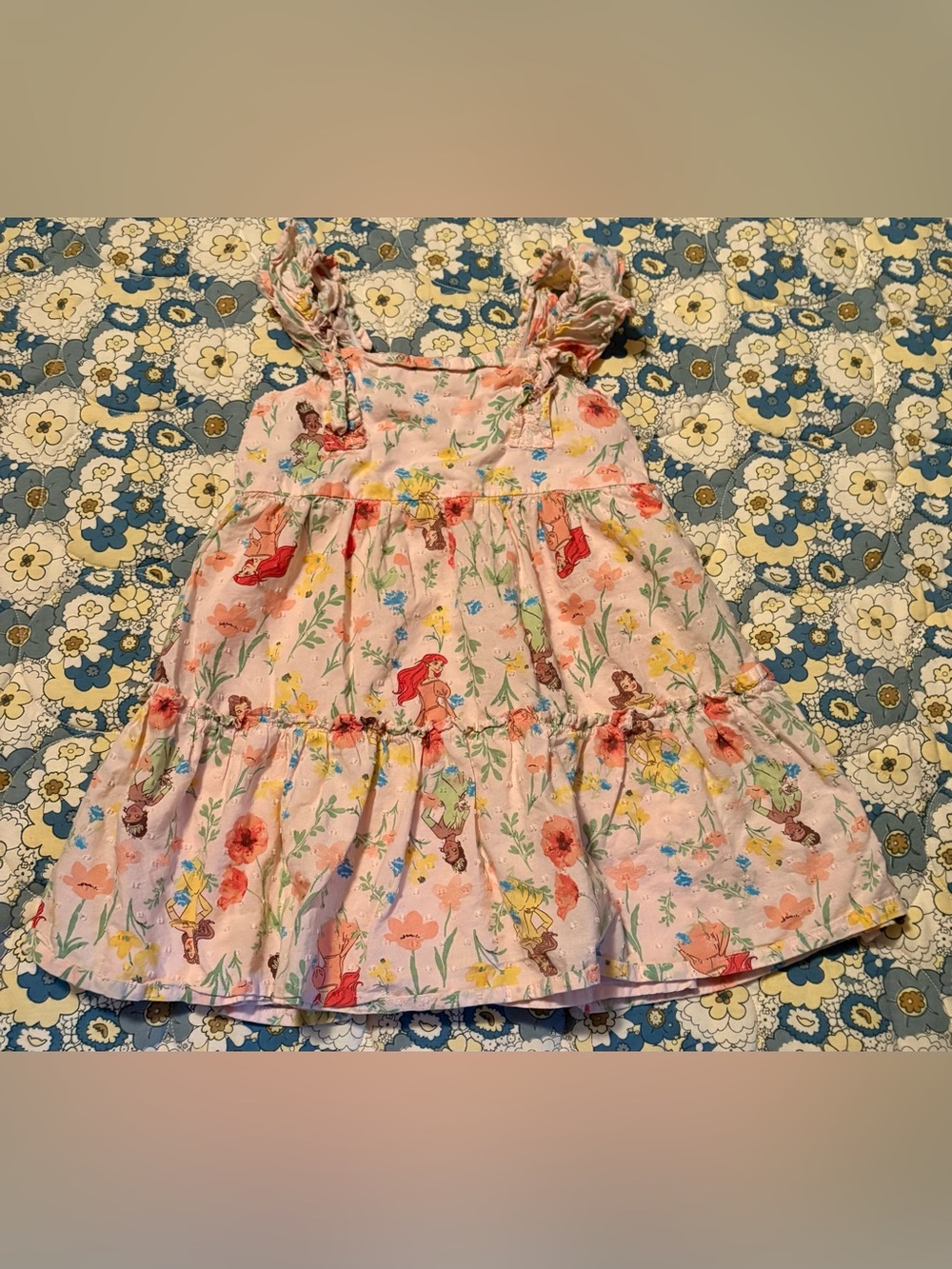 Disney Princess girls size 5t floral princess dress